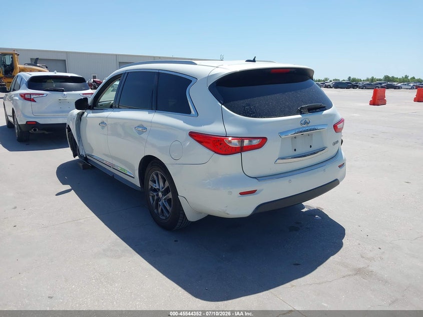 2015 Infiniti Qx60 VIN 5N1AL0MN7FC529112 IAAI salvage auction — FRONT & REAR, Salvage Title, sold $1,525 on 2026-09-02 (photo 3)