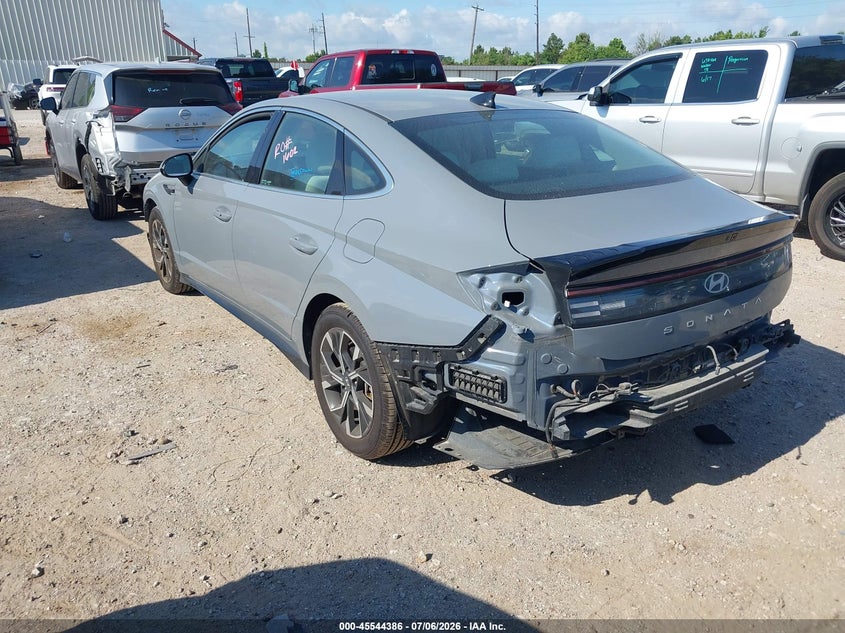 2025 Hyundai Sonata VIN KMHL64JA4SA438023 IAAI salvage auction — FRONT & REAR, Enterprise Vehicles Clear Only (Missouri), sold $13,300 on 2026-07-09 (photo 3)