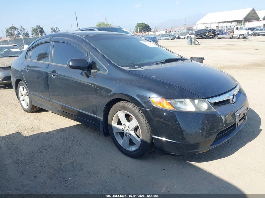 2007 Honda Civic VIN JHMFA16817S004050 IAAI salvage auction — NORMAL WEAR, Clear - Dealer Only (California), sold $1,000 on 2026-07-08 (photo 1)