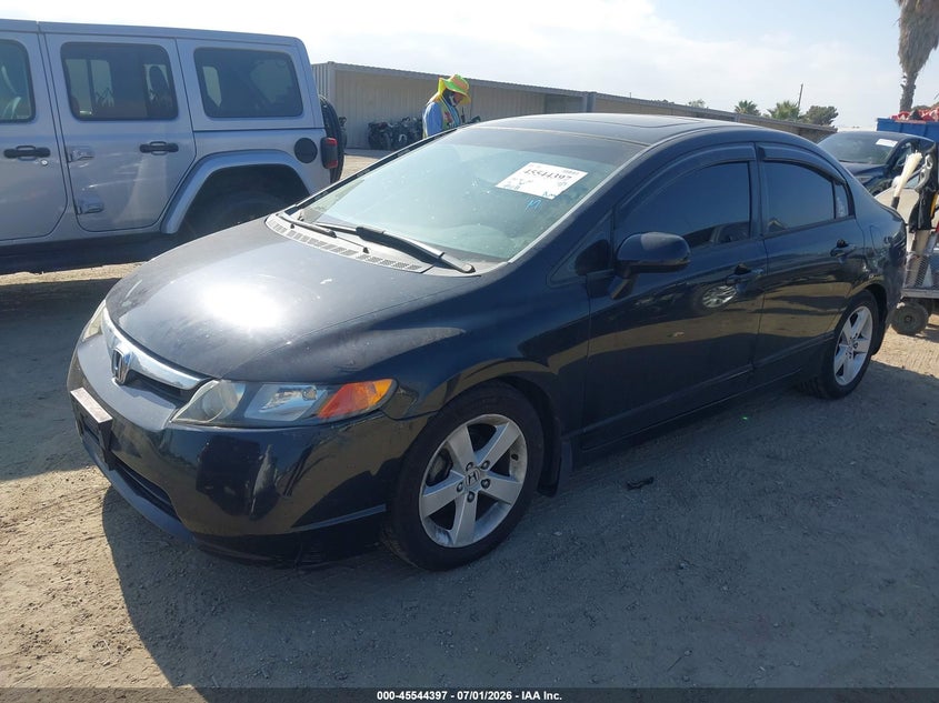 2007 Honda Civic VIN JHMFA16817S004050 IAAI salvage auction — NORMAL WEAR, Clear - Dealer Only (California), sold $1,000 on 2026-07-08 (photo 2)