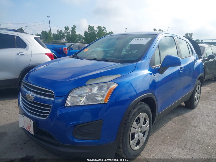 2016 Chevrolet Trax VIN KL7CJKSB5GB618785 IAAI salvage auction — HAIL, Salvage (Ohio), sold $275 on 2026-07-28 (photo 2)