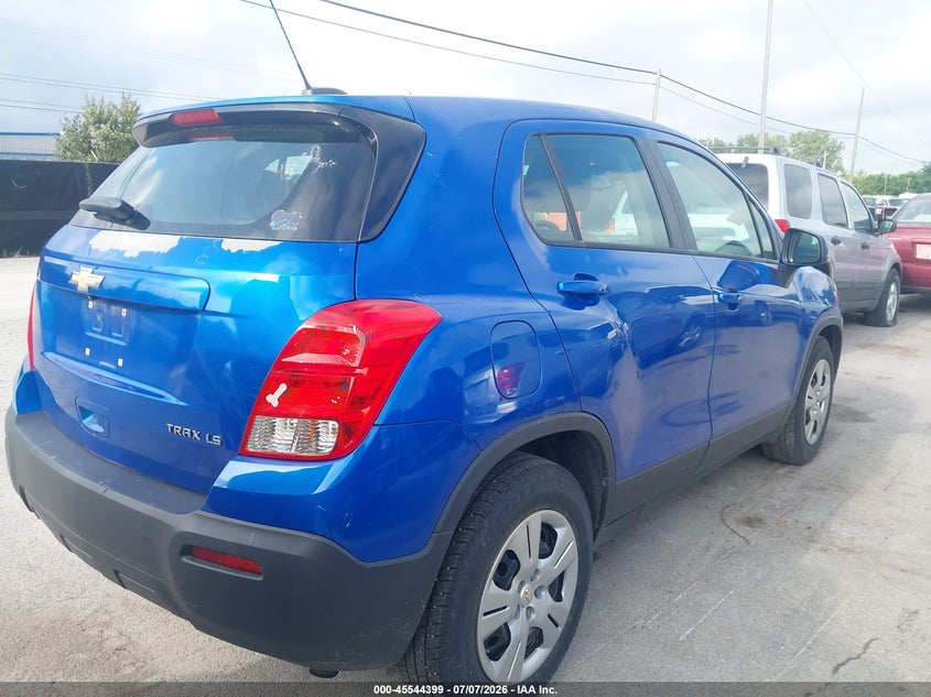 2016 Chevrolet Trax VIN KL7CJKSB5GB618785 IAAI salvage auction — HAIL, Salvage (Ohio), sold $275 on 2026-07-28 (photo 4)