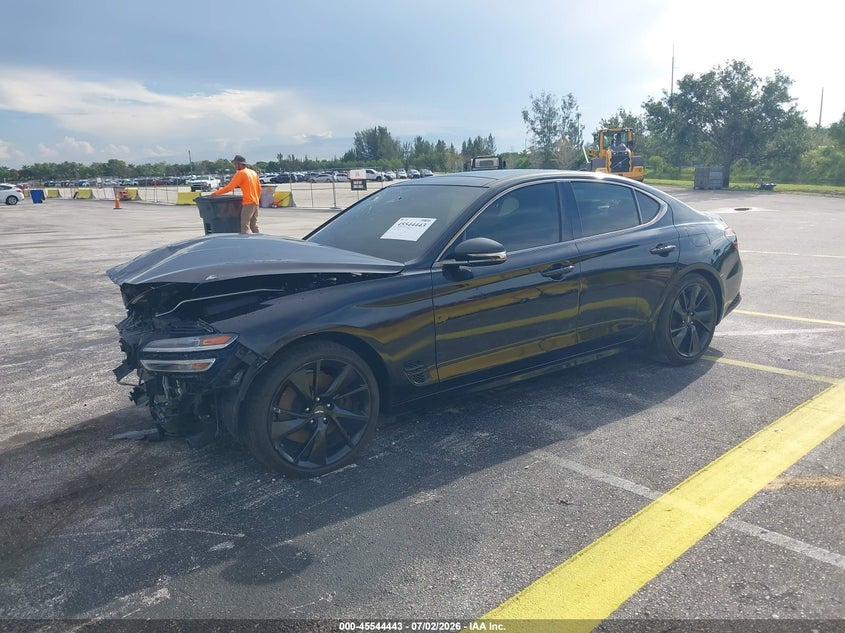 2022 Genesis G70 VIN KMTG54TE5NU081657 IAAI salvage auction — FRONT END, Salvage (Florida), sold $3,000 on 2026-07-09 (photo 2)