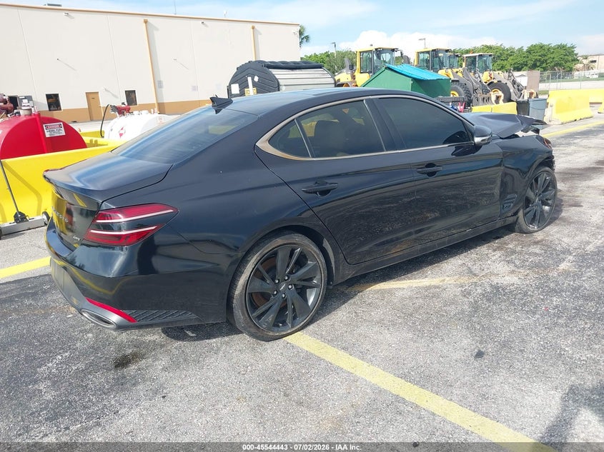 2022 Genesis G70 VIN KMTG54TE5NU081657 IAAI salvage auction — FRONT END, Salvage (Florida), sold $3,000 on 2026-07-09 (photo 4)
