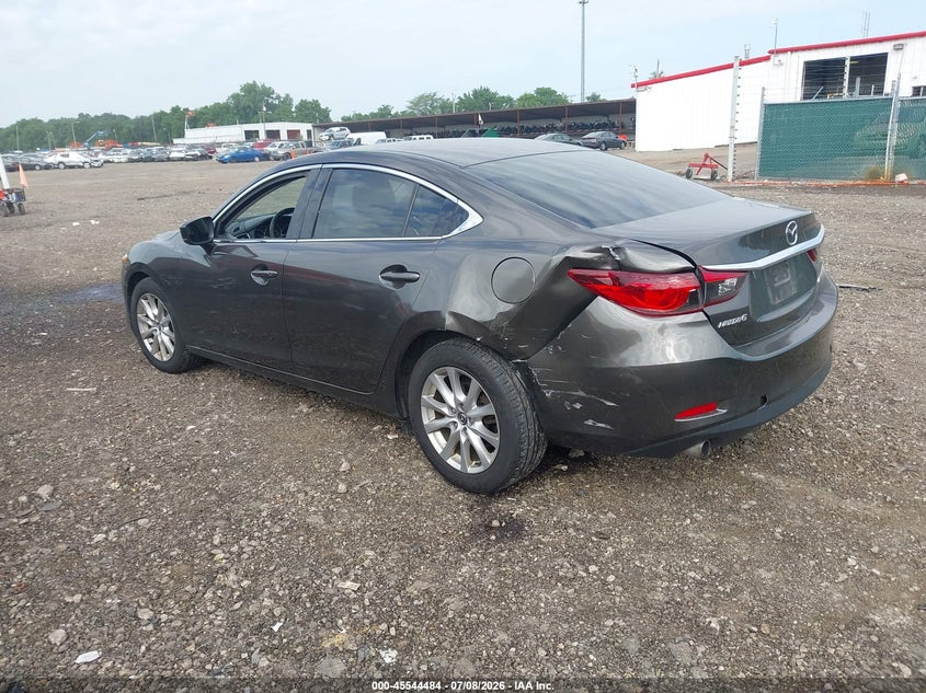2017 Mazda 6 VIN JM1GL1U55H1150502 IAAI salvage auction — LEFT REAR, Salvage (Ohio), sold $125 on 2026-07-29 (photo 3)