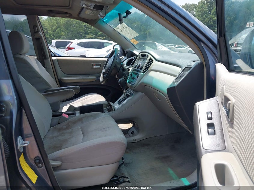 2007 Toyota Highlander VIN JTEGP21A770145295 IAAI salvage auction — RIGHT FRONT, Salvage (Alabama), sold $750 on 2026-07-29 (photo 5)
