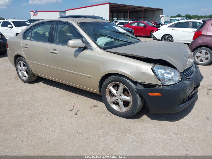2007 Kia Optima VIN KNAGE124475102370 IAAI salvage auction — FRONT END, Salvage (Texas), sold $225 on 2026-07-28 (photo 1)