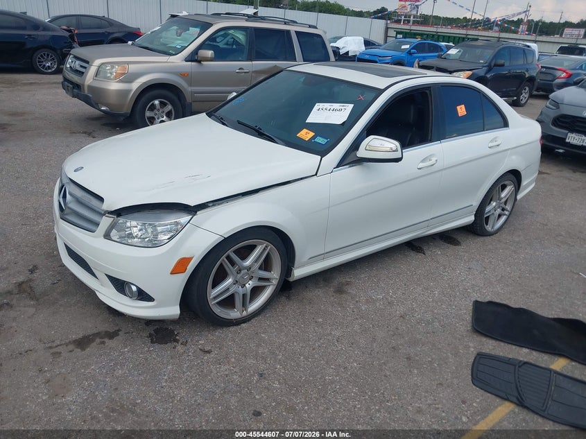 2008 Mercedes-benz C class VIN WDDGF54XX8R015751 IAAI salvage auction — FRONT END, Salvage (Texas), sold $750 on 2026-07-29 (photo 2)