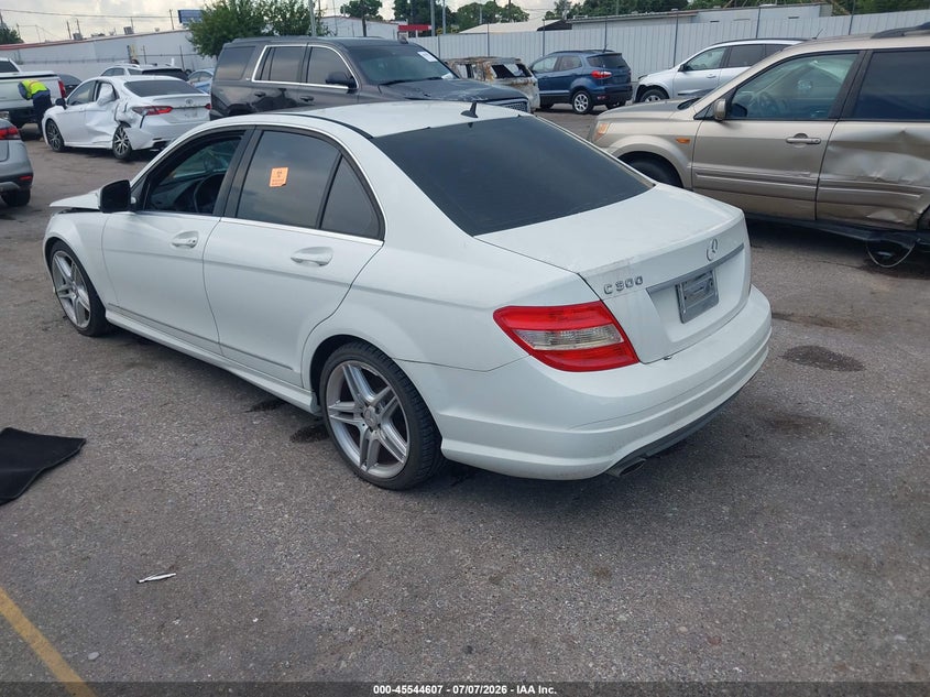 2008 Mercedes-benz C class VIN WDDGF54XX8R015751 IAAI salvage auction — FRONT END, Salvage (Texas), sold $750 on 2026-07-29 (photo 3)