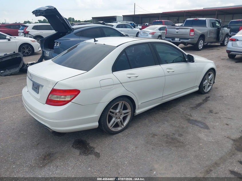 2008 Mercedes-benz C class VIN WDDGF54XX8R015751 IAAI salvage auction — FRONT END, Salvage (Texas), sold $750 on 2026-07-29 (photo 4)