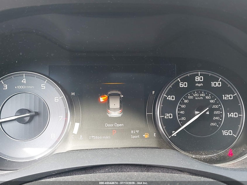 2020 Acura Rdx VIN 5J8TC2H71LL010638 IAAI salvage auction — LEFT FRONT, Salvage (Illinois), sold $13,800 on 2026-08-25 (photo 7)