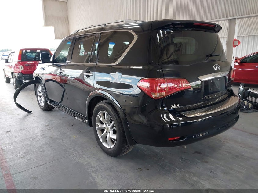 2011 Infiniti Qx56 VIN JN8AZ2NF8B9501191 IAAI salvage auction — FRONT END, Rebuildable (Florida), sold $825 on 2026-07-22 (photo 3)