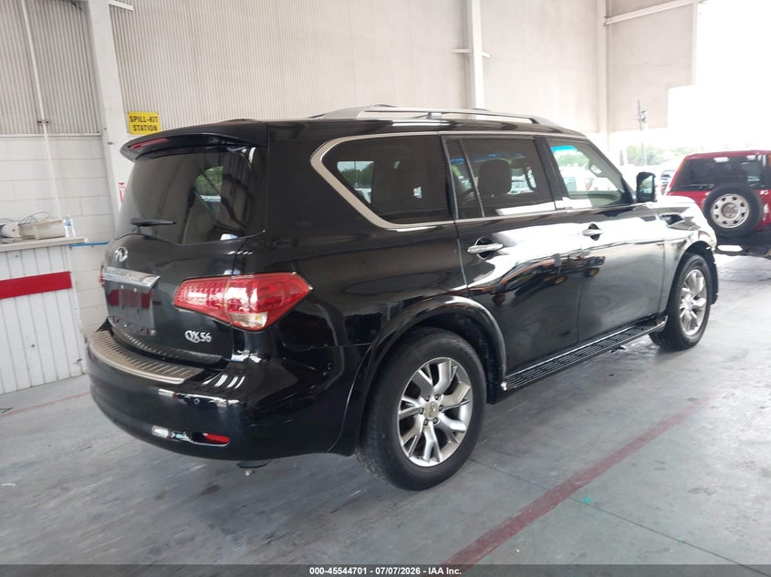 2011 Infiniti Qx56 VIN JN8AZ2NF8B9501191 IAAI salvage auction — FRONT END, Rebuildable (Florida), sold $825 on 2026-07-22 (photo 4)