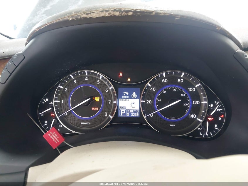 2011 Infiniti Qx56 VIN JN8AZ2NF8B9501191 IAAI salvage auction — FRONT END, Rebuildable (Florida), sold $825 on 2026-07-22 (photo 7)