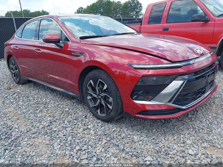2024 Hyundai Sonata VIN KMHL64JA7RA399793 IAAI salvage auction — FRONT END, Enterprise Vehicles Clear Only (Florida), sold $7,300 on 2026-07-08 (photo 1)