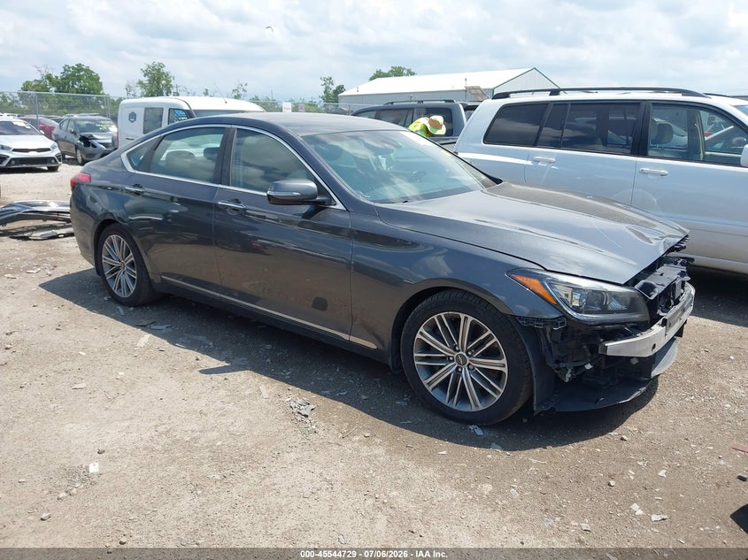 2018 Genesis G80 VIN KMHGN4JE9JU228506 IAAI salvage auction — FRONT END, Salvage (Ohio), sold $1,275 on 2026-07-23 (photo 1)