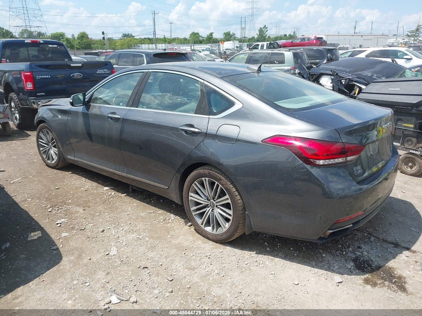 2018 Genesis G80 VIN KMHGN4JE9JU228506 IAAI salvage auction — FRONT END, Salvage (Ohio), sold $1,275 on 2026-07-23 (photo 3)