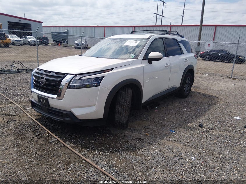 2022 Nissan Pathfinder VIN 5N1DR3BB7NC240655 IAAI salvage auction — RIGHT FRONT, Salvage Title, sold $7,100 on 2026-09-05 (photo 2)