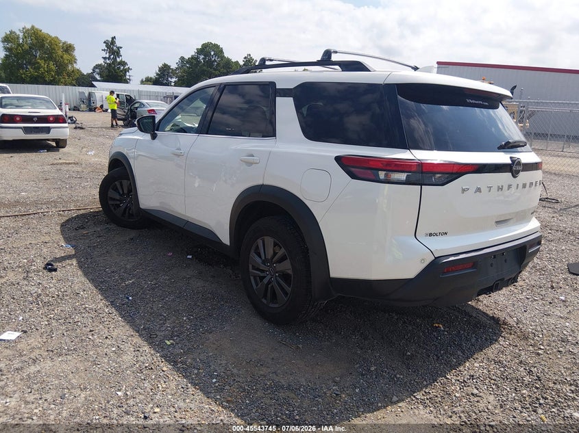 2022 Nissan Pathfinder VIN 5N1DR3BB7NC240655 IAAI salvage auction — RIGHT FRONT, Salvage Title, sold $7,100 on 2026-09-05 (photo 3)