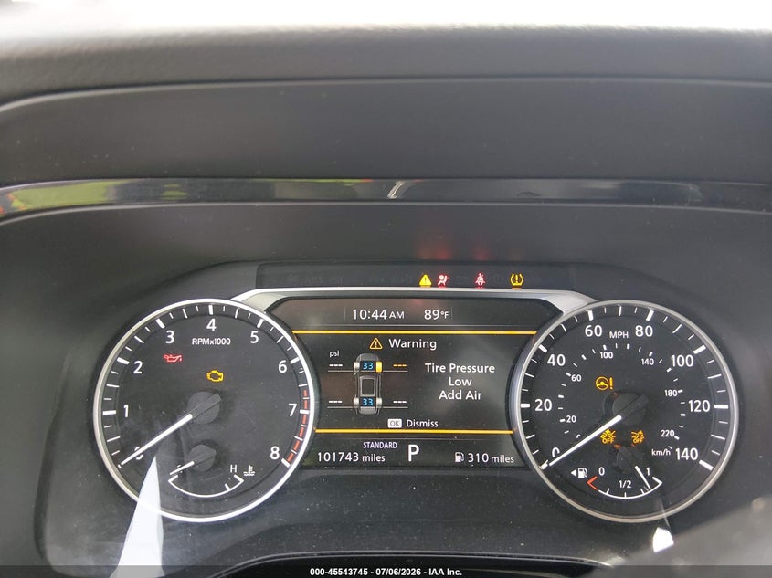2022 Nissan Pathfinder VIN 5N1DR3BB7NC240655 IAAI salvage auction — RIGHT FRONT, Salvage Title, sold $7,100 on 2026-09-05 (photo 7)