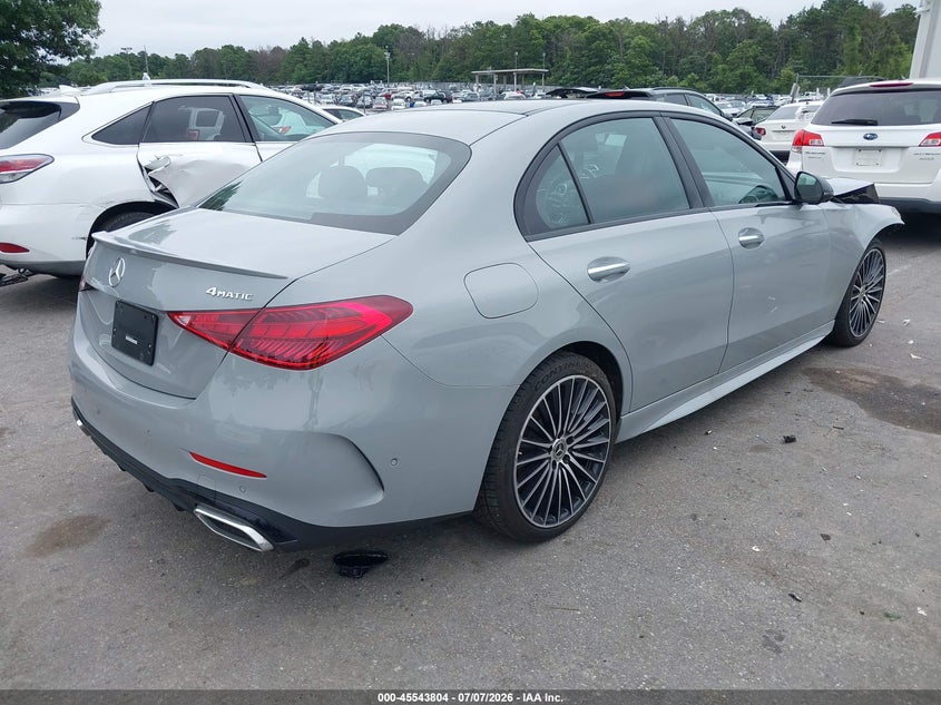 2025 Mercedes-Benz C-Class VIN W1KAF4HB9SR256884 IAAI salvage auction — Front End, Mv-907A (New York), sold $23,500 on 2026-09-14 (photo 4)