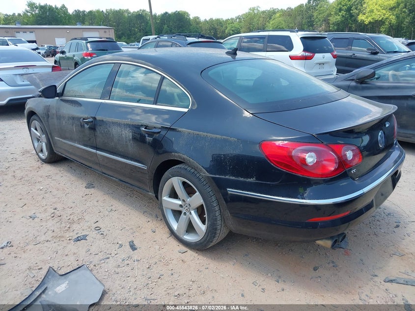 2012 Volkswagen Passat cc VIN WVWHP7AN8CE549230 IAAI salvage auction — FRONT END, Salvage (North Carolina), sold $325 on 2026-07-20 (photo 3)