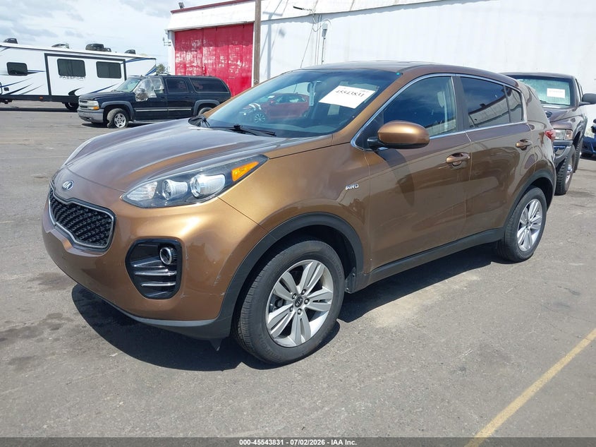 2017 Kia Sportage VIN KNDPMCAC3H7159983 IAAI salvage auction — NORMAL WEAR, Clear-Dealer Only (Oregon), sold $2,050 on 2026-07-09 (photo 2)