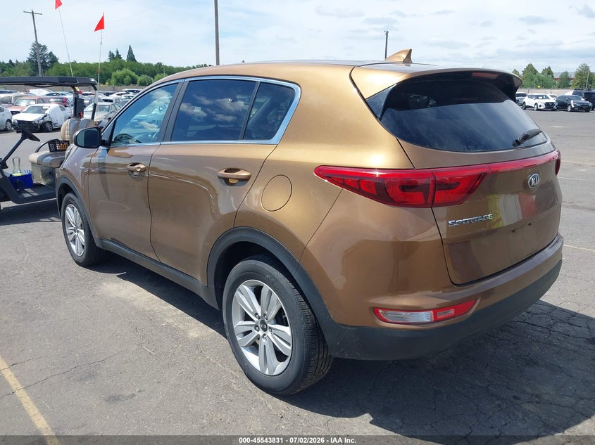 2017 Kia Sportage VIN KNDPMCAC3H7159983 IAAI salvage auction — NORMAL WEAR, Clear-Dealer Only (Oregon), sold $2,050 on 2026-07-09 (photo 3)