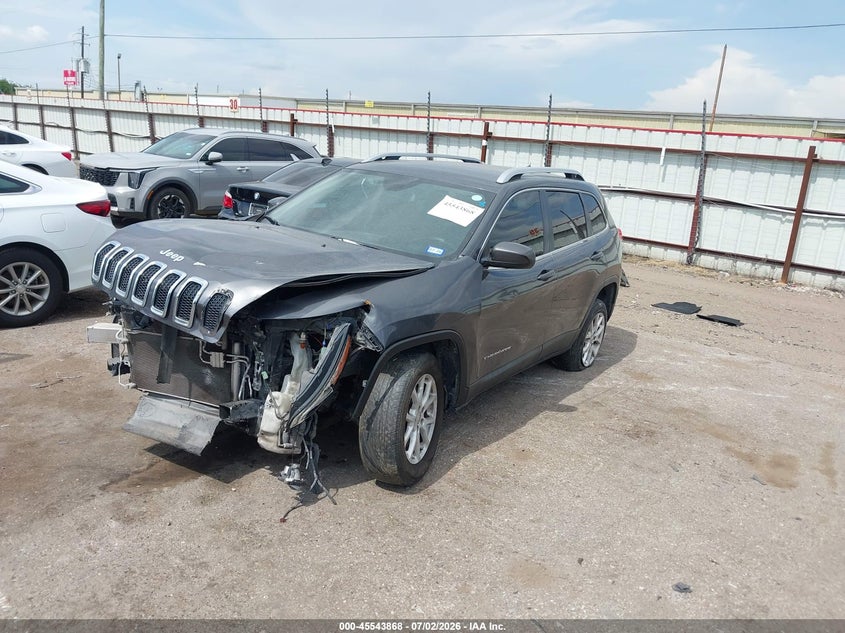 2016 Jeep Cherokee VIN 1C4PJLCBXGW222983 IAAI salvage auction — FRONT END, Salvage Title, sold $175 on 2026-07-23 (photo 2)