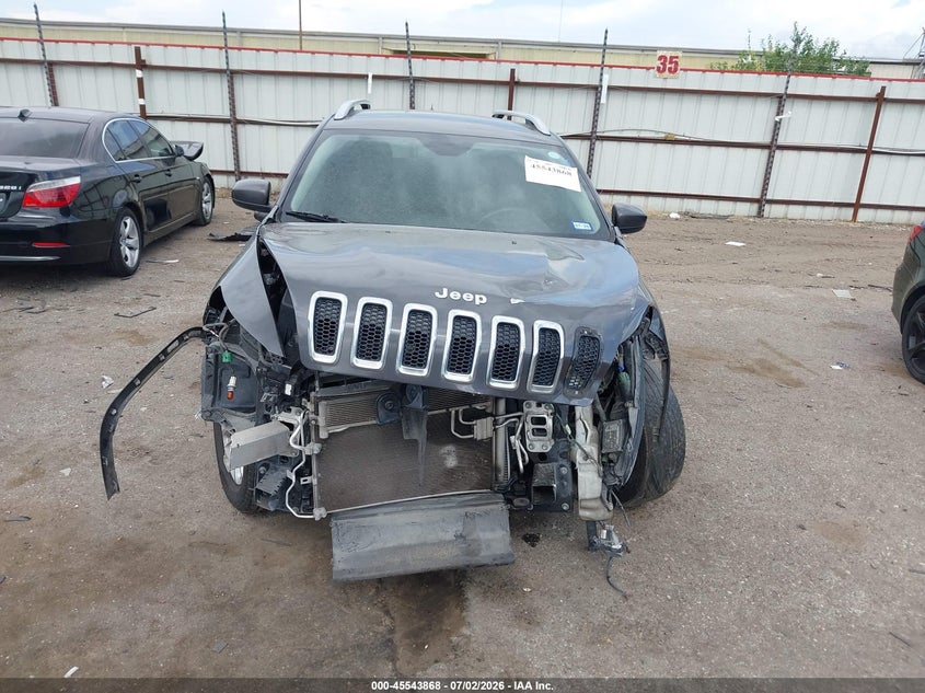 2016 Jeep Cherokee VIN 1C4PJLCBXGW222983 IAAI salvage auction — FRONT END, Salvage Title, sold $175 on 2026-07-23 (photo 6)
