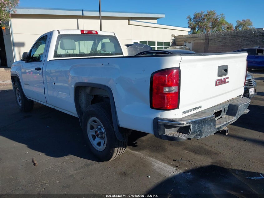 2014 Gmc SIERRA VIN 1GTN1TEC1EZ365233 IAAI salvage auction — FRONT & REAR, Salvage Certificate (California), sold $3,200 on 2026-07-31 (photo 3)