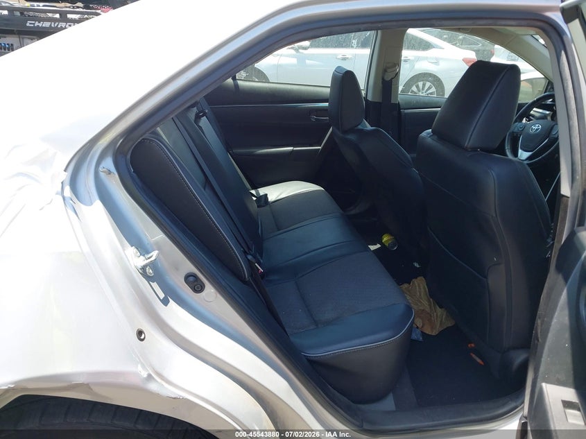 2016 Toyota Corolla VIN 5YFBURHE9GP419725 IAAI salvage auction — FRONT & REAR, Salvage Certificate (California), sold $2,800 on 2026-07-31 (photo 8)