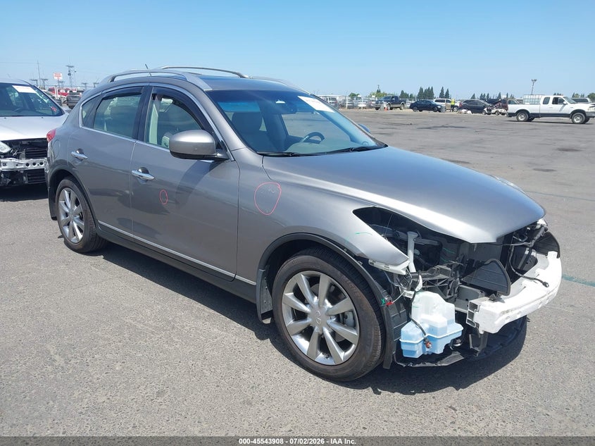 2010 Infiniti Ex35 VIN JN1AJ0HR3AM756570 IAAI salvage auction — FRONT END, Salvage (California), sold $1,600 on 2026-07-17 (photo 1)