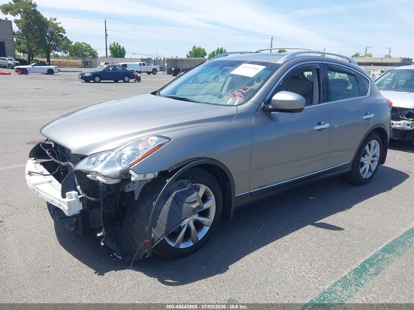 2010 Infiniti Ex35 VIN JN1AJ0HR3AM756570 IAAI salvage auction — FRONT END, Salvage (California), sold $1,600 on 2026-07-17 (photo 2)