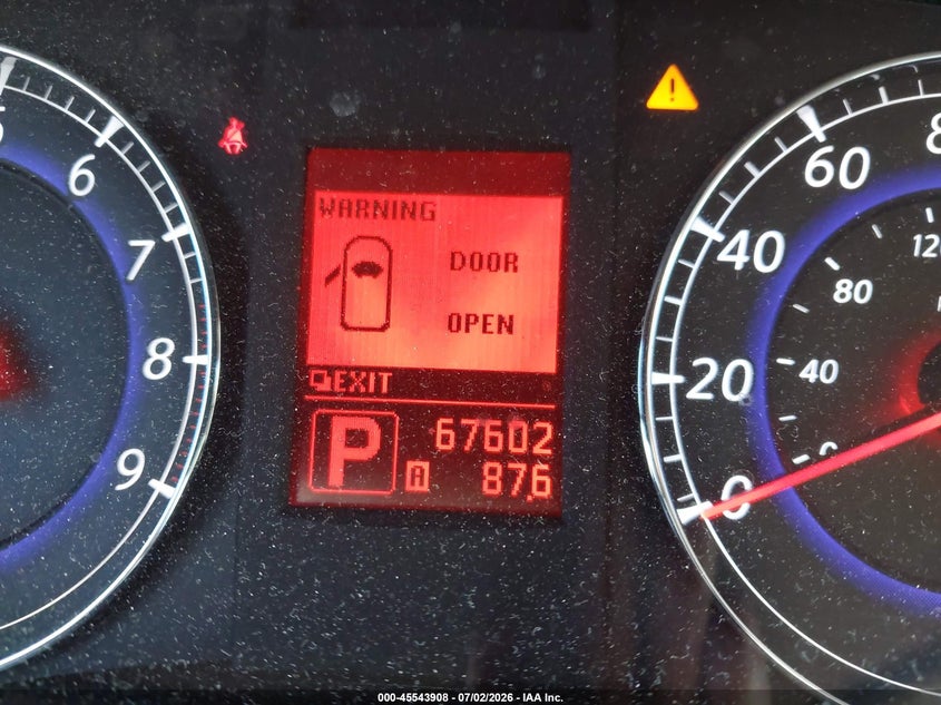 2010 Infiniti Ex35 VIN JN1AJ0HR3AM756570 IAAI salvage auction — FRONT END, Salvage (California), sold $1,600 on 2026-07-17 (photo 7)
