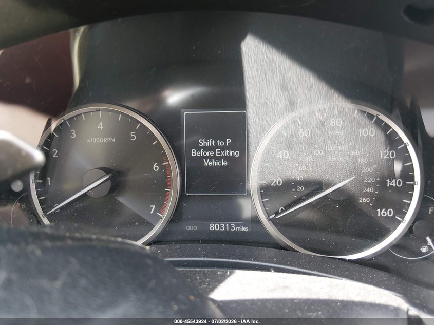 2020 Lexus Nx 300 VIN JTJDARBZ9L5011467 IAAI salvage auction — FRONT END, Salvage (Maryland), sold $1,100 on 2026-07-22 (photo 7)