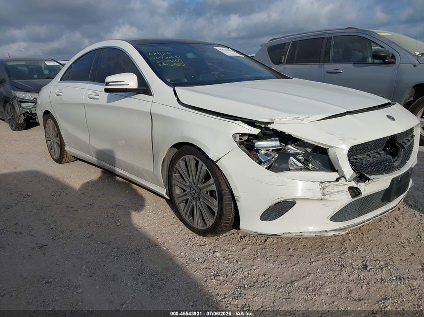 2018 Mercedes-benz Cla-klasse VIN WDDSJ4EB4JN550609 IAAI salvage auction — FRONT END, Salvage (Texas), sold $1,800 on 2026-07-29 (photo 1)