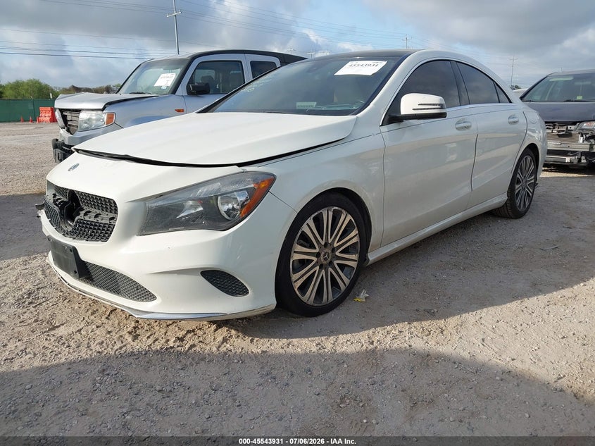 2018 Mercedes-benz Cla-klasse VIN WDDSJ4EB4JN550609 IAAI salvage auction — FRONT END, Salvage (Texas), sold $1,800 on 2026-07-29 (photo 2)