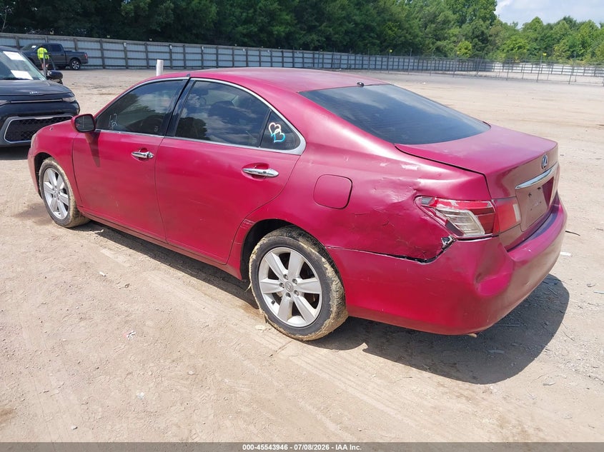 2009 Lexus Es 350 VIN JTHBJ46GX92329791 IAAI salvage auction — NORMAL WEAR, Clear (Tennessee), sold $925 on 2026-07-26 (photo 3)