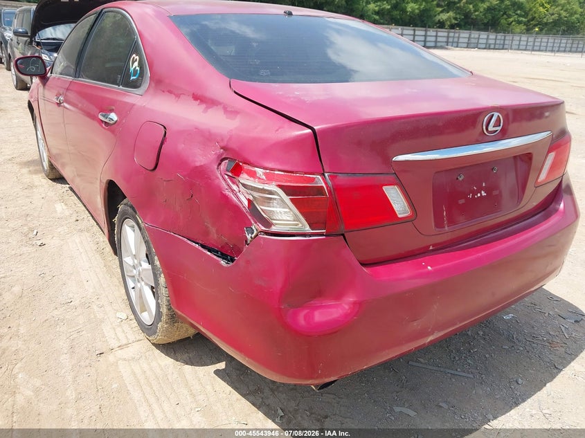 2009 Lexus Es 350 VIN JTHBJ46GX92329791 IAAI salvage auction — NORMAL WEAR, Clear (Tennessee), sold $925 on 2026-07-26 (photo 6)
