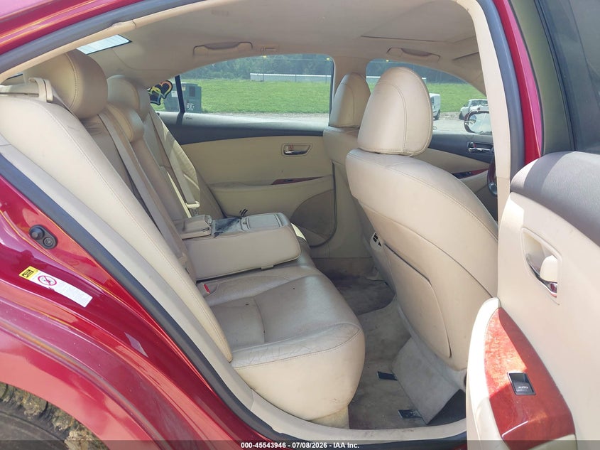 2009 Lexus Es 350 VIN JTHBJ46GX92329791 IAAI salvage auction — NORMAL WEAR, Clear (Tennessee), sold $925 on 2026-07-26 (photo 8)