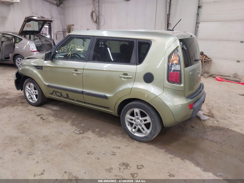 2011 Kia Soul VIN KNDJT2A25B7204214 IAAI salvage auction — FRONT END, Salvage (Pennsylvania), sold $250 on 2026-07-23 (photo 3)