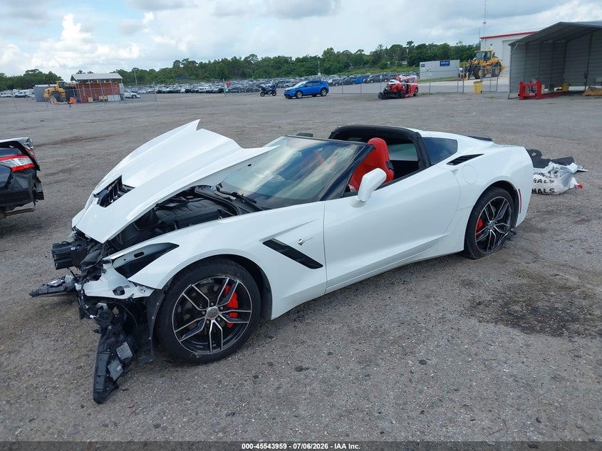 2017 Chevrolet Corvette VIN 1G1YB2D71H5111132 IAAI salvage auction — FRONT END, Salvage Title, sold $10,500 on 2026-08-28 (photo 2)