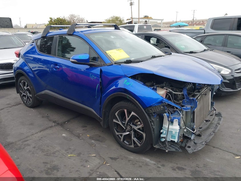 2021 Toyota C-hr VIN NMTKHMBXXMR138147 IAAI salvage auction — FRONT END, Salvage Certificate (California), sold $25 on 2026-07-22 (photo 1)