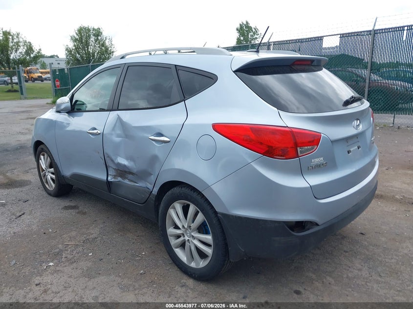 2010 Hyundai Tucson VIN KM8JUCAC8AU054008 IAAI salvage auction — SIDE, Mv-907A (New York), sold $1,300 on 2026-07-17 (photo 3)