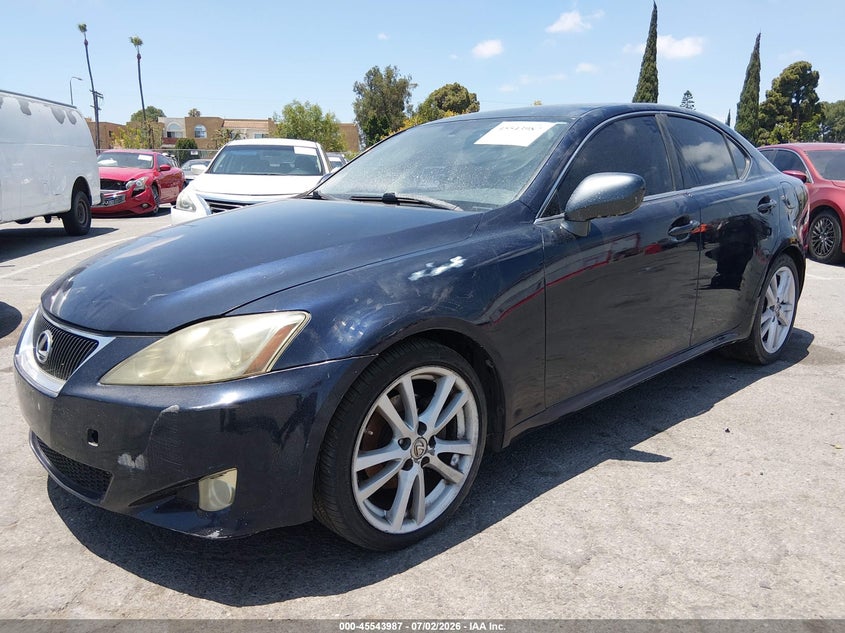 2007 Lexus Is 250 VIN JTHBK262775039591 IAAI salvage auction — SIDE, Salvage (California), sold $425 on 2026-07-23 (photo 2)