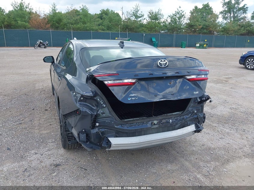 2025 Toyota Camry VIN 4T1DBADK4SU004573 IAAI salvage auction — REAR END, Salvage Title, sold $12,600 on 2026-08-03 (photo 6)