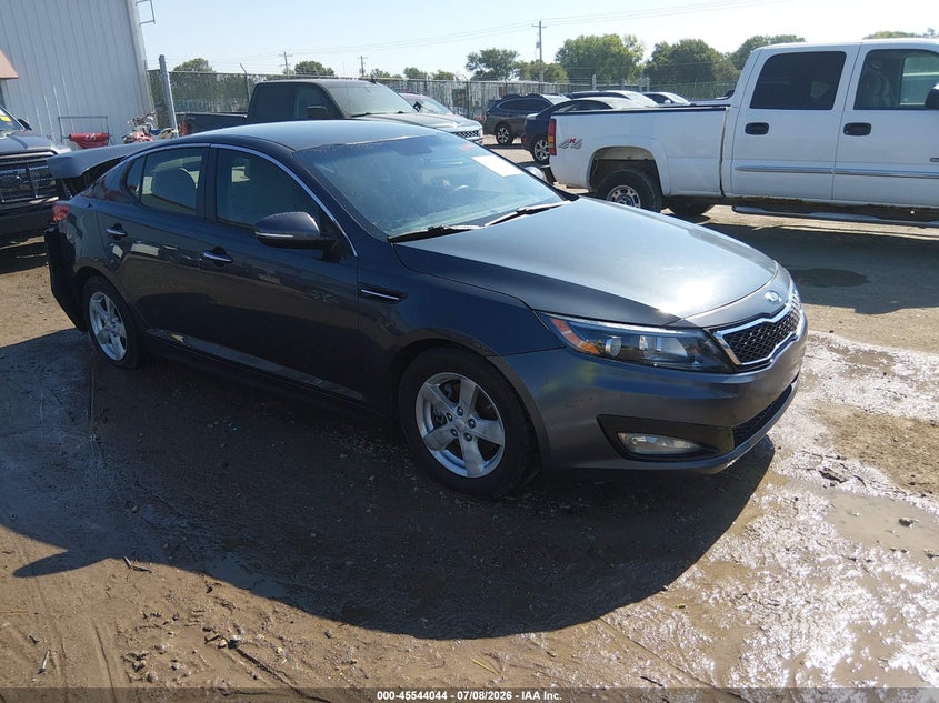 2015 Kia Optima VIN KNAGM4A73F5636197 IAAI salvage auction — LEFT REAR, Salvage (Kansas), sold $575 on 2026-07-31 (photo 1)