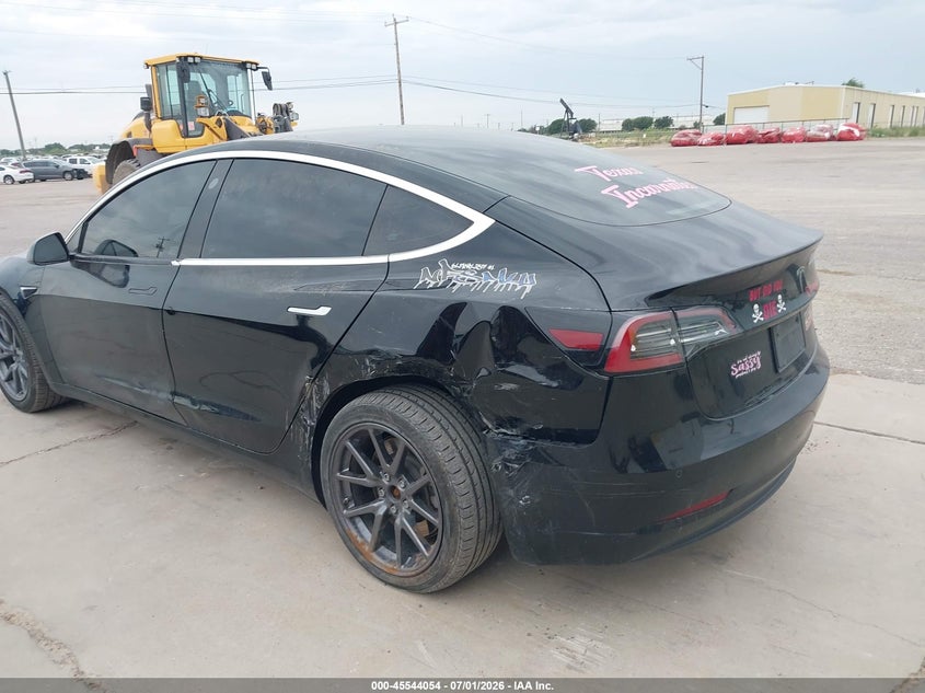 2019 Tesla Model 3 VIN 5YJ3E1EA0KF306027 IAAI salvage auction — LEFT REAR, Salvage (Texas), sold $25 on 2026-07-09 (photo 6)