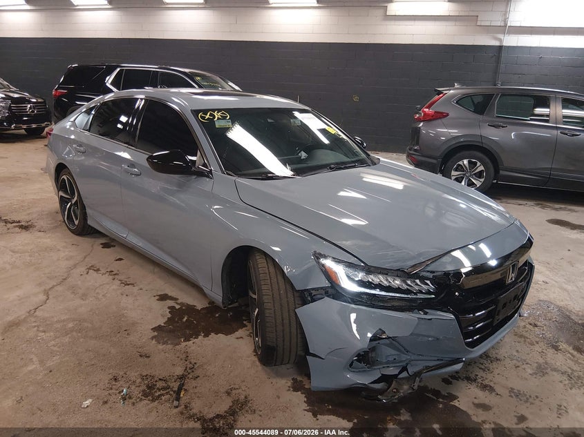 2021 Honda Accord VIN 1HGCV2F30MA029642 — IAAI salvage auction photo